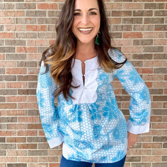 2xHP🩵 Lilly Pulitzer Top - Picture 2 of 6